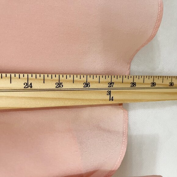 Soft Surroundings Light Pink Silk Long Sleeve Blouse V-Neck - Size Medium - Picture 4 of 5